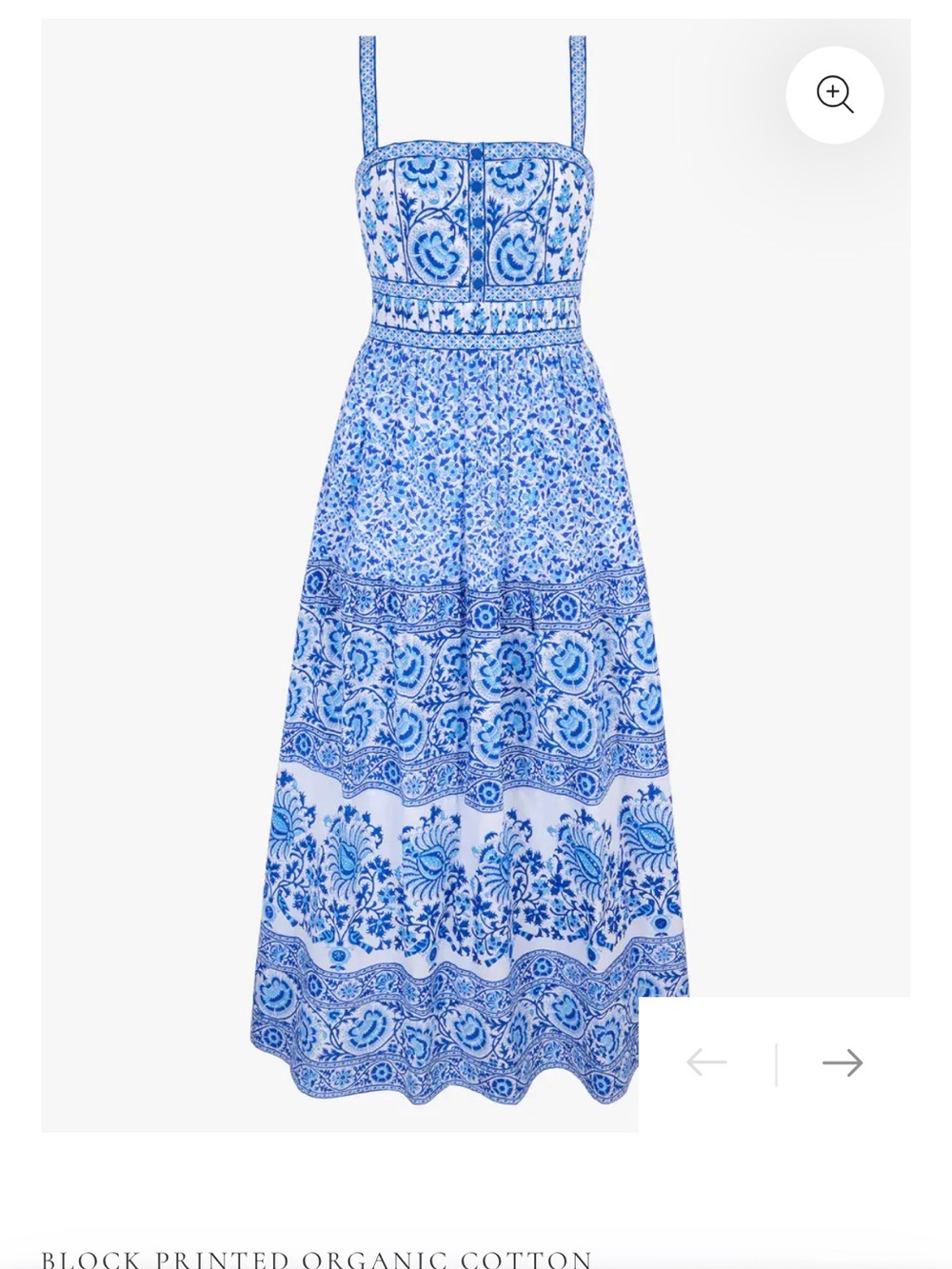NWT Pink City Prints Azure Patchwork Midi Dress